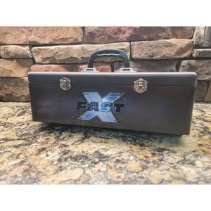 Fast and the Furious X 10 Popcorn Tin Bucket Cinemark Tool Box